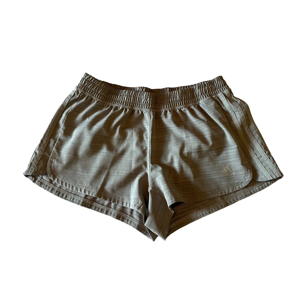 Adidas Women's Running Short Medium Gray Aeroready Athletic Sports Ash 2.5 inch